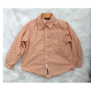 Comme Ca Du Mode Orange Shirt 5-6 Button Down